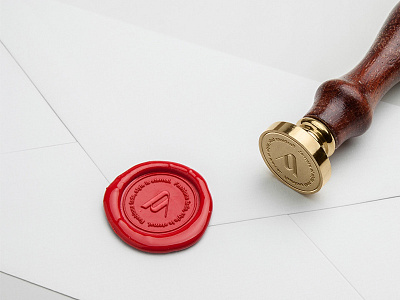 Av Logo on wax stamp av logo business corporate agency elegant logo fashion logo grid icon symbol mark illustration logo logo design logo designer logotype minimal logo minimalist mockup modern monogram style fashion elegant modeling vector wax stamp