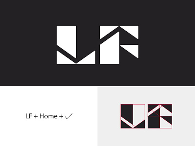 LF logo design - Life property developer 2nd logo - Logo Grid agency fitness grid logo health home homes house buy lettermark life life coach logo logo design minimalist modern logo real estate agency real estate logo realtor yoga studio