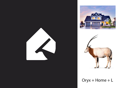 L Oryx Home logo agency brand branding grid logo home app home decor home logo homes house logo illustration l logo logo design minimalist modern logo oryx real estate agency real estate logo realestate realtor symbol icon vector