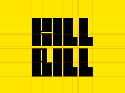 kill bill logotype - Logo design bill black design font freebie freebies grid grid logo k i l b kill logo logo design logo designer logotype minimalist modern logo type design typography wordmark yellow