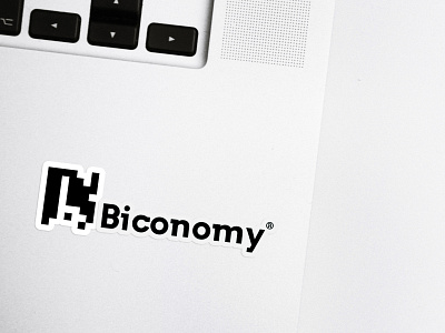 Sticker Design - Biconomy Logo & logotype design binary code code design fintech grid logo illustration logo logo design logo designer logotype minimalist mockup modern logo sticker design tech logo technology type design typography vector icon symbol mark