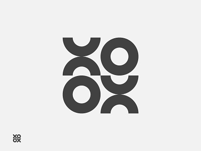 XOXO Logo- Circle logo mark brand style guide branding circle logo design grid grid logo logo logo design logo designer logo designs logos logotype minimalist modern logo typography x logo x y z xo logo xoxo