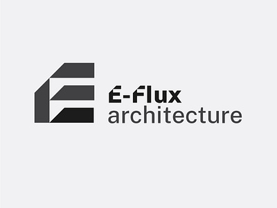 Architecture logo with E-Flux Logotype