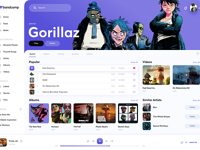 Bandcamp Light Theme Redesign Concept By Ivan Ivanov On Dribbble