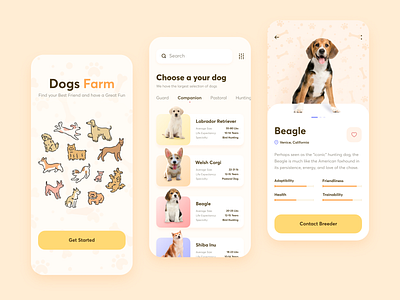 Dogs Adoption Service // Mobile App Concept