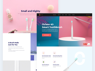 Smart Toothbrush // Landing Page