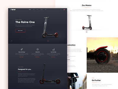 Electric Scooter // Landing Page