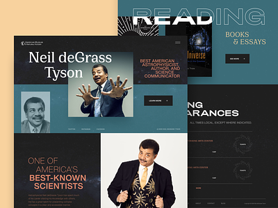 Neil deGrasse Tyson // Website Concept