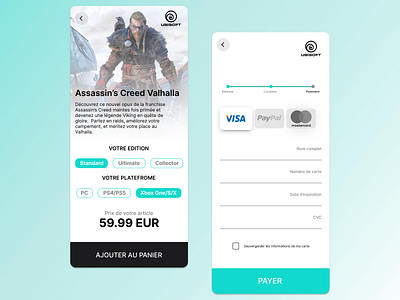 Product Page & Card Checkout