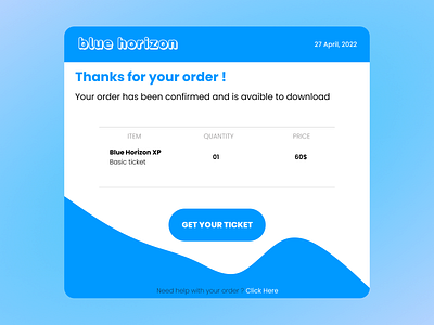 Email Receipt #DailyUI