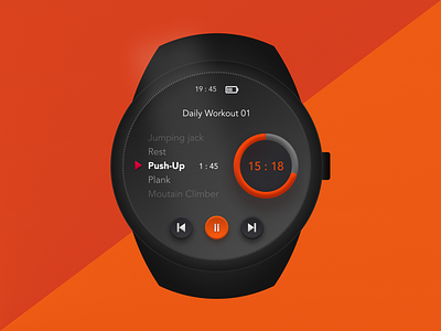 Fitness App for Smartwatch app dailyui design figma fitness fitness app graphic design minimalist mobile app skeuomorph skeuomorphism smartwatch smartwatch app sport ui ux watch