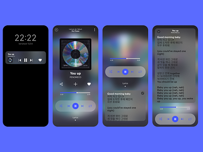 Glassy Music Player App