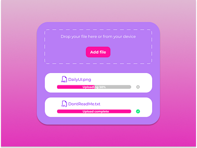 Fancy File Uploader app branding dailyui design fancy figma file file upload graphic design illustration logo ui upload uploader ux