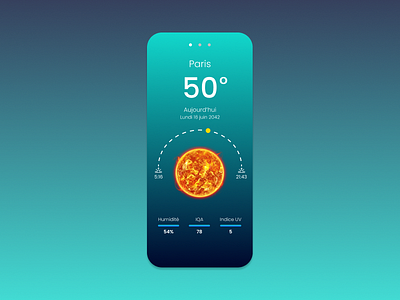 Weather Mobile App app branding dailyui design features figma future graphic design illustration logo mobile mobile app sun tracking ui ux weather