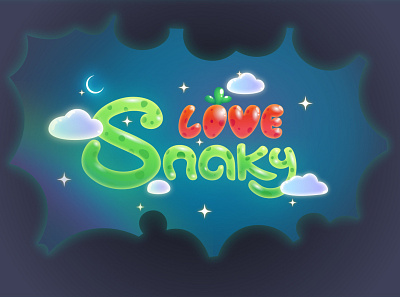 Snaky Love Game Start Screen design illustration motiontill vector