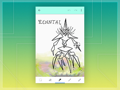 Renntal animation character design concept game illustration karat low on poly project ember renntal sketch
