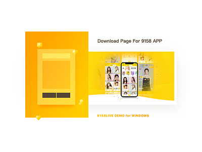 Download Page for 9158 APP app download live mobile live pages ui visual website