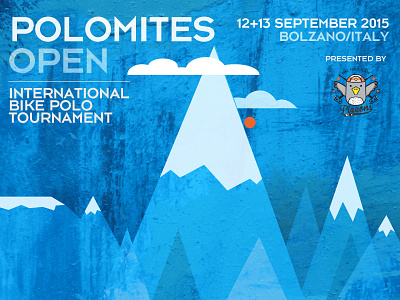 Polomites Open - Bike Polo Tournament bikepolo design flyer poster