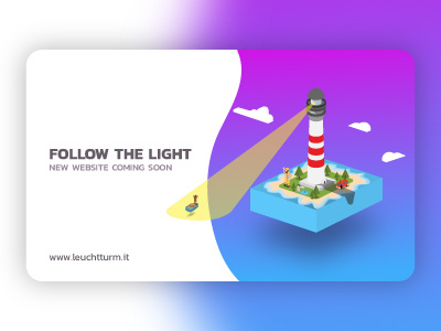 New Website Teaser isometric isometricdesign lighthouse uidesign webdesign