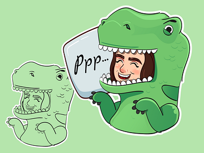 Cute couple sticker No2