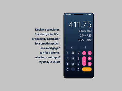 My First Phone Standard Calculator Design #DailyUI #Figma design ui ux