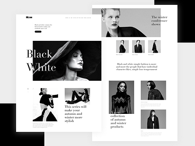 Black and white, e-commerce