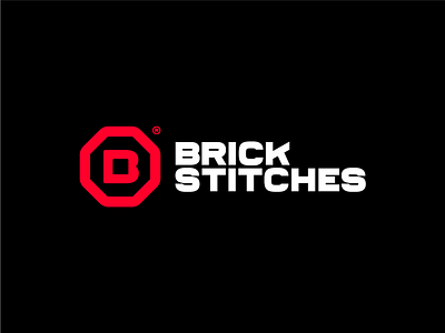 Brick Stitches b bold brand clothing design logo logotype monogram simple
