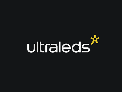 ultraleds bold branding design logo logotype monogram simple