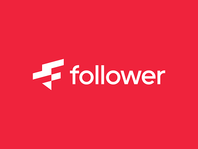 Folower.co bold design f follower icon logo logotype monogram simple