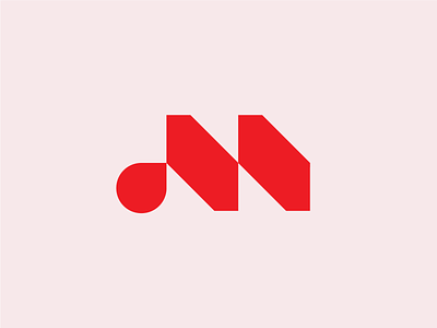 m bold branding design icon logo logotype monogram simple