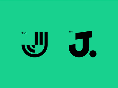 J or J bold branding design icon j logo logotype monogram simple