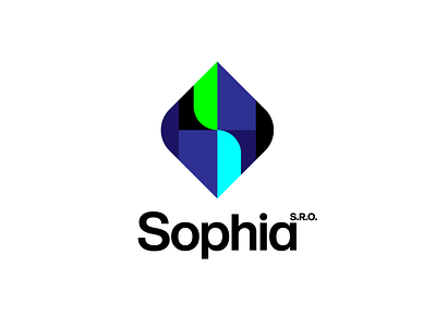 Sophia bold branding design logo logotype monogram s simple