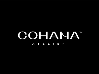 Cohana bold branding design dress logo logotype love monogram simple wedding wordmark