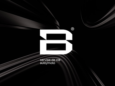 ByMyCle logo option b bold branding design icon key lock logo logotype monogram simple