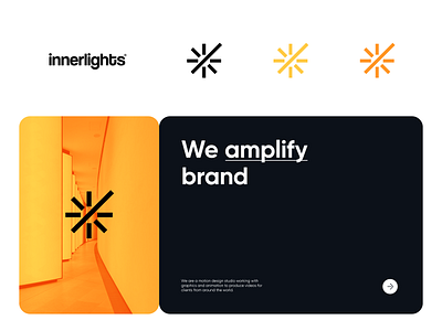 Innerlights brand identity (wip) bold branding design identity light logo logotype motion simple