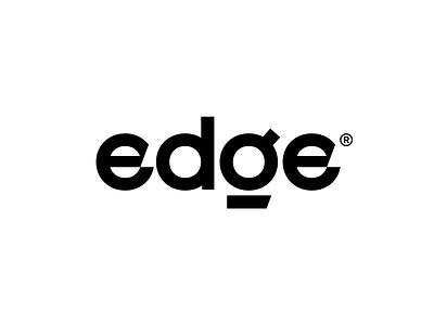 edge logo design bold branding design edge font logo logotype monogram simple typography wordmark