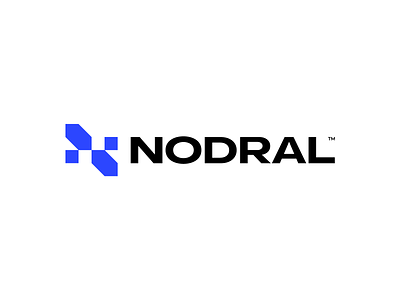 NODRAL Logo Design bold branding design graphic design logo logotype monogram n simple