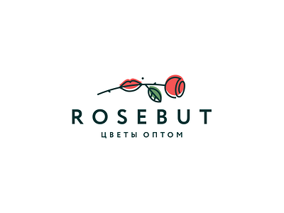 rosebut lips logo rose