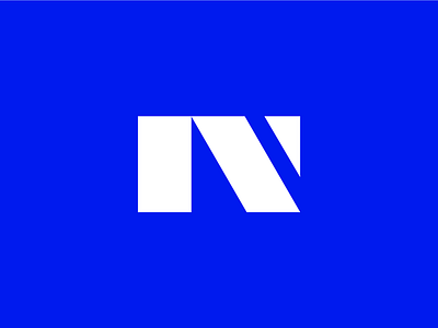 N arrow arrows bold box design icon logo logotype monogram n simple