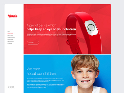 Kiddo - Easy Parents System design layout product web website