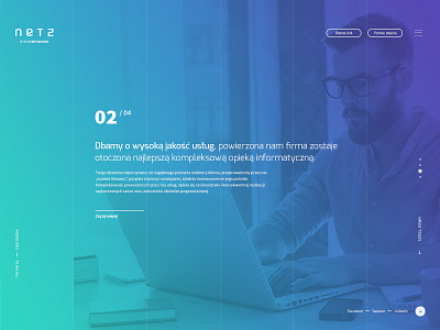 Netz - IT is Everywhere branding design it layout ui ux web webdesign