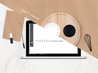 Pixels & Kruimels baking crumbs designing digital design graphic design pixels tools
