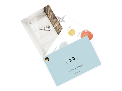 Sab. business card babyblue blue business card clean design graphic design illustration interior simple simplistic styling