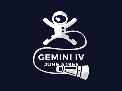 Gemini IV Mission cosmos fun illustraion nasa space spaceman