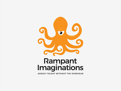 Rampant Imaginations Logo branding design eximdesign illustration logo logodesign logotype