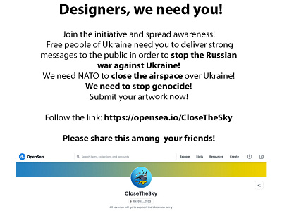 Stand with Ukraine! closethesky nato stopputin ukraine war