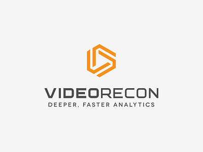 Logo for VideoRecon analytics logo video