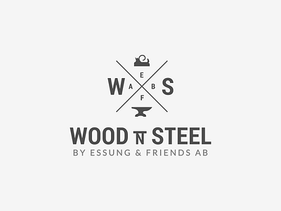 Logo design for Wood N Steel logo steel wood woodandsteel