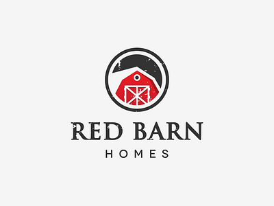 Logo for Red Barn Homes homes logo realty red