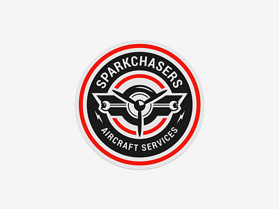 Sparkchasers logo logo patch